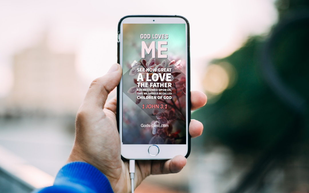 God Loves Me - Free Christian Phone and Desktop wallpaper for February 2021