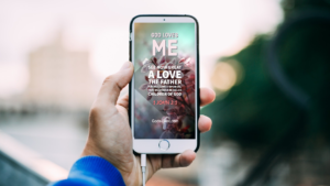God Loves Me - Free Christian Phone and Desktop wallpaper for February 2021