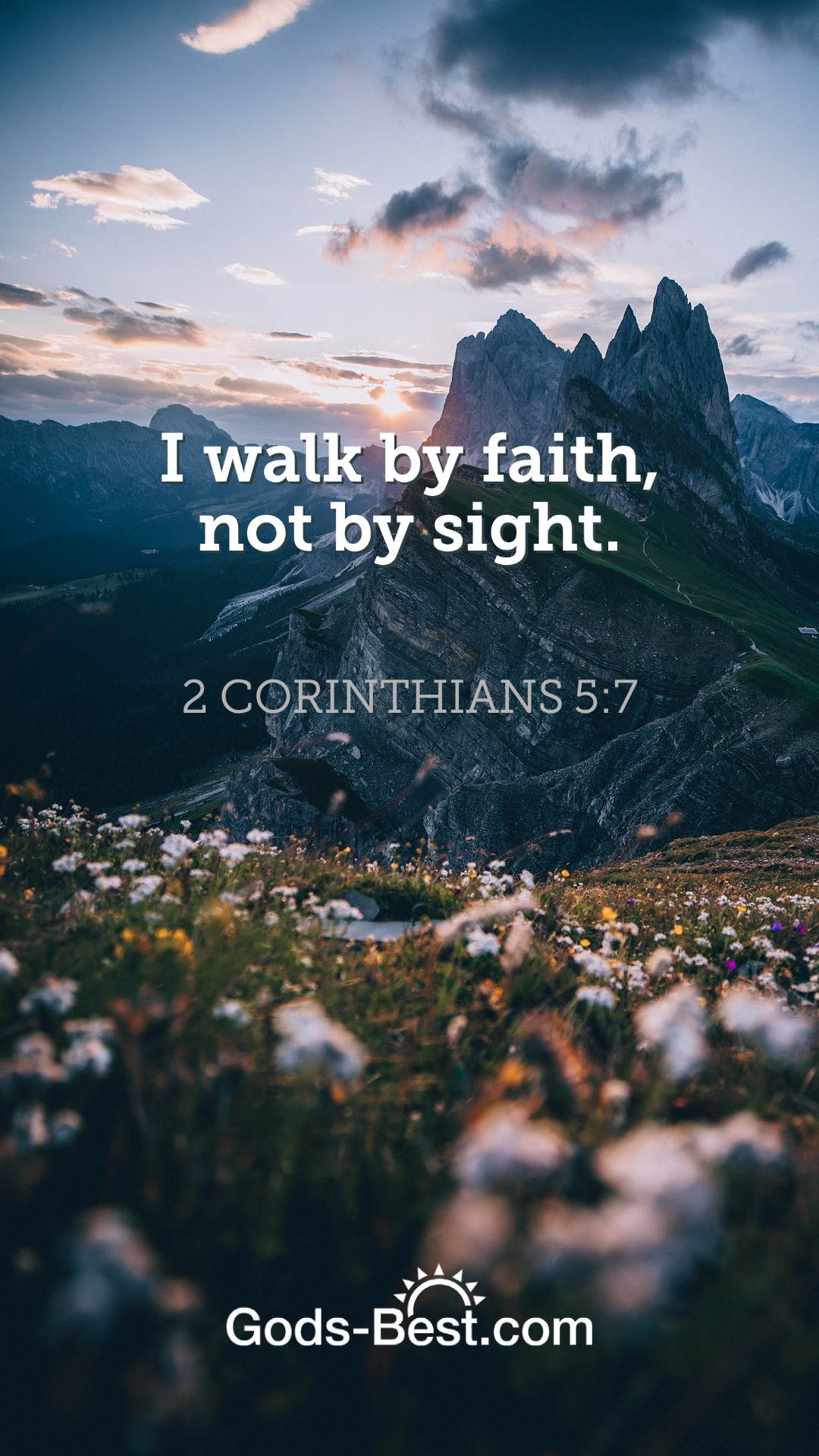 November 2021 Phone Wallpaper - Walk by faith not by sight